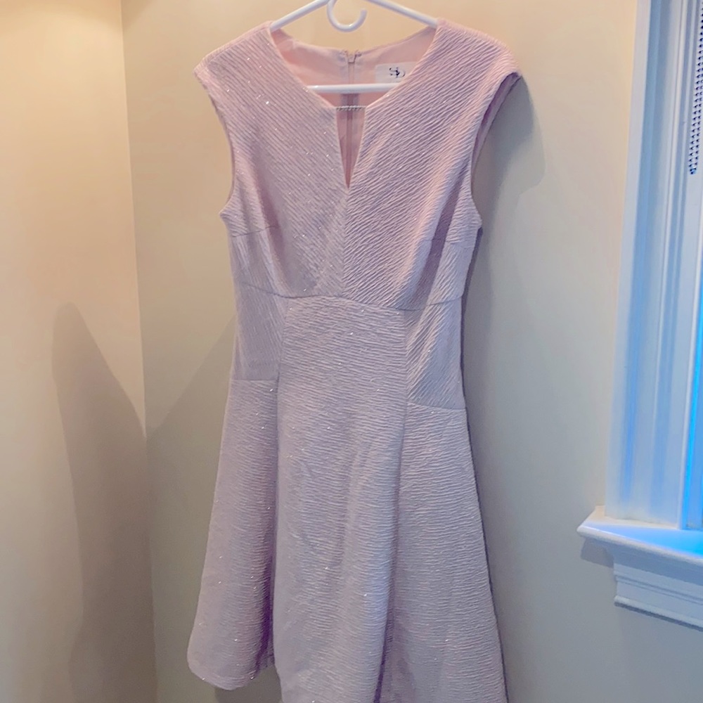 ✅NWOT-Sparkly champagne pink dress!  Size 8. Never worn.